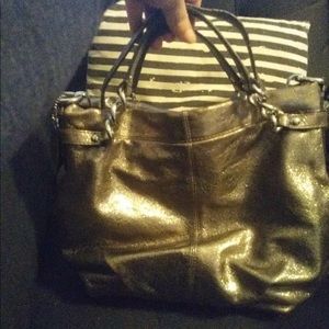 Metallic Coach bag